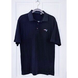 ​Cutter & Buck New England Patriots Polo Shirt Mens MediumNavy Blue Golf NFL